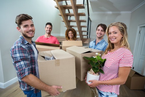 Removal company homepage hero image concept for Ealing