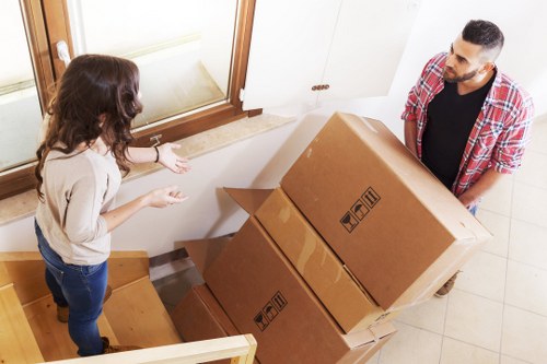 Professional movers planning a house relocation in Ealing