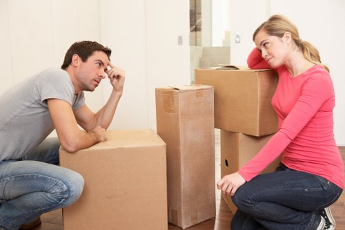 Removal van outside a West London property with access planning