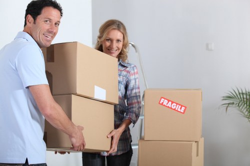 Local removal experts managing an office move in Ealing