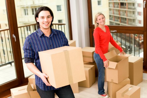 Careful loading and handling of furniture during an Ealing move
