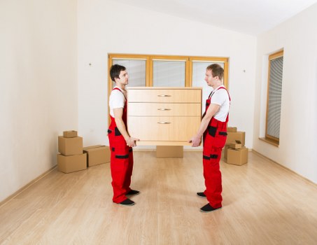 Moving van ready for a residential or office relocation in Ealing